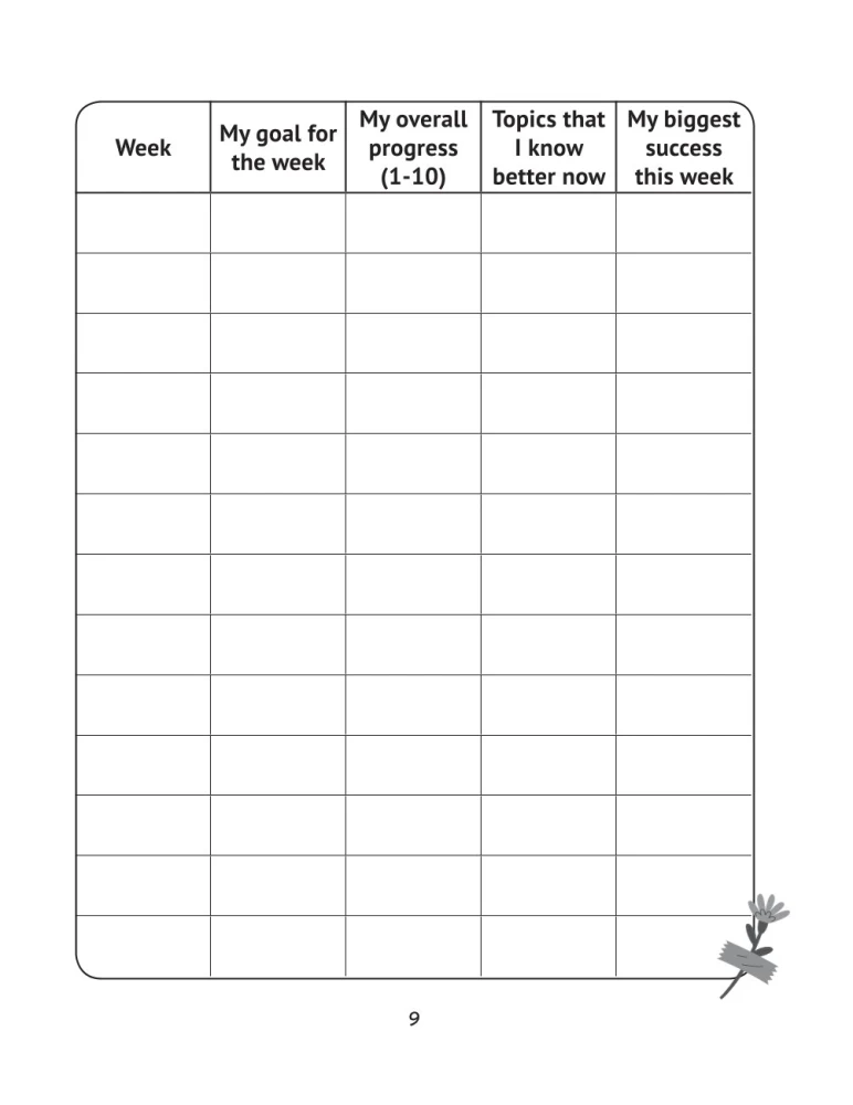 My Study Way: Motivation Diary - Motivation Diary (Design 1)